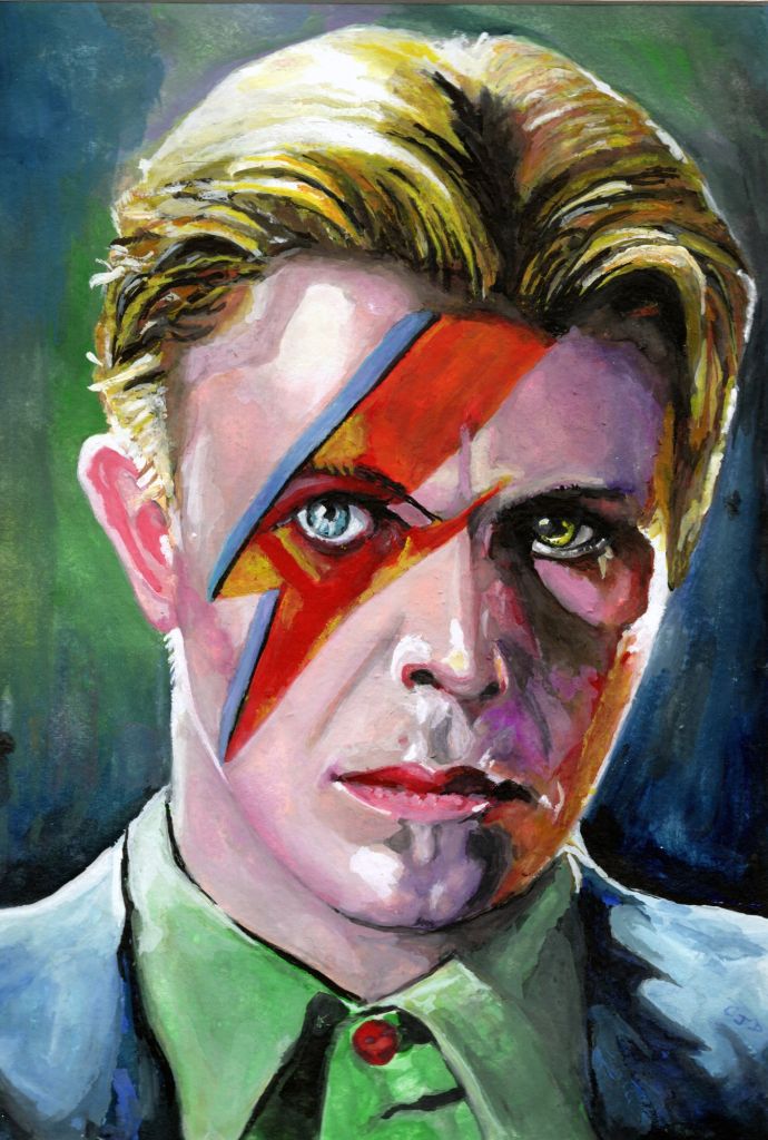 David Bowie Ziggy stardust art 