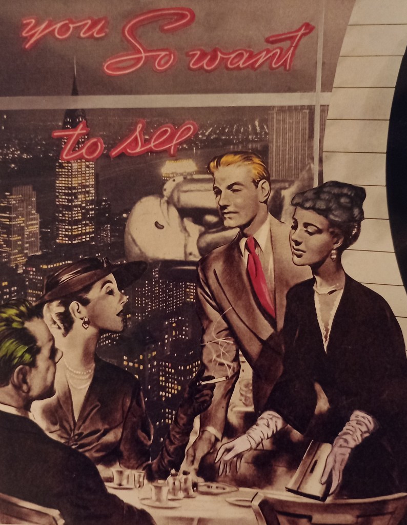 New York 1950s vintage collage art old magazines 