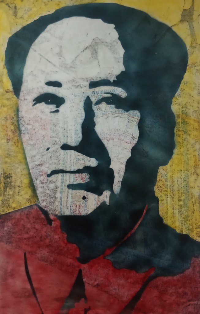 Airbrush Warhol art old magazines vintage